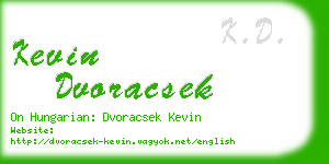 kevin dvoracsek business card